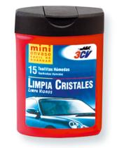 3CV 0238641 - TOALLITAS LIMPIA CRISTALES 15 UDS